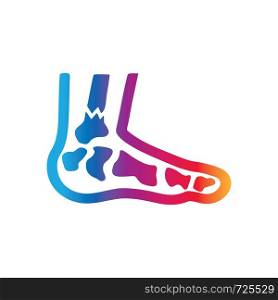 Foot, Leg icon vector logo template