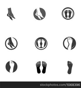foot Logo icon illustration design