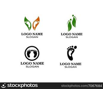 foot logo icon vector teemplate illustration