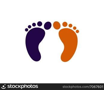 foot logo icon vector template