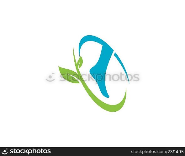 foot Logo Template vector icon illustration design