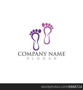 foot Logo Template vector icon illustration design