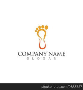 foot Logo Template vector icon illustration design