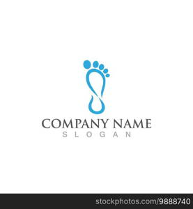 foot Logo Template vector icon illustration design