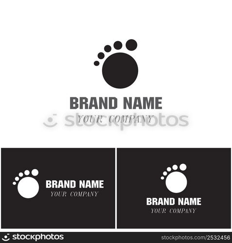 Foot Logo Template vector symbol nature