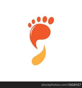foot logo vector