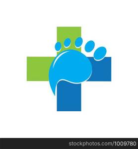 foot medical logo vector