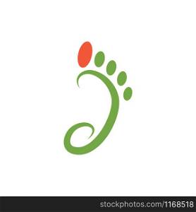 Foot palm icon design template vector illustration