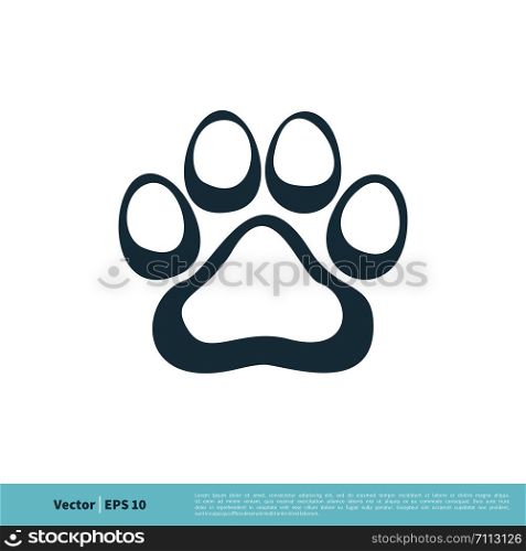 Foot Print, Paw Print Animal / Pet Icon Vector Logo Template Illustration Design. Vector EPS 10.