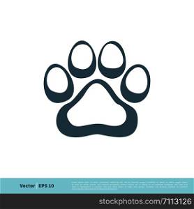 Foot Print, Paw Print Animal / Pet Icon Vector Logo Template Illustration Design. Vector EPS 10.