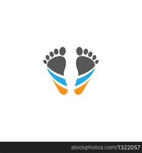 Foot therapist logo vector icon illustration