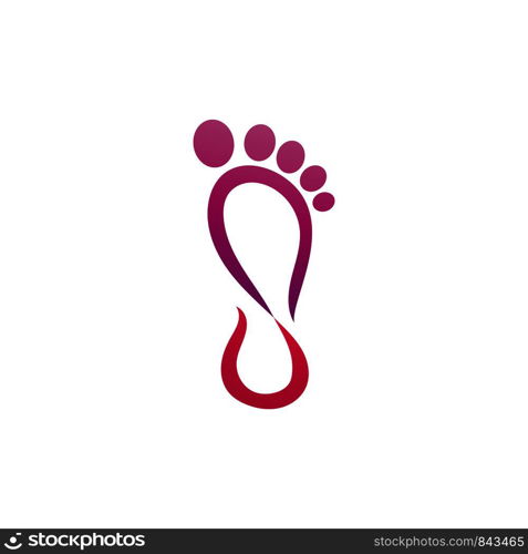 Foot therapist logo vector icons