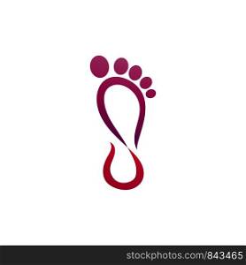 Foot therapist logo vector icons