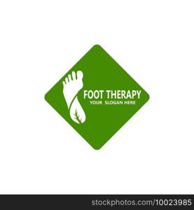 Foot therapy logo vector template