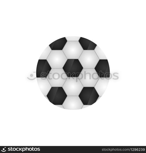 Football ball icon on a white background. Vector EPS 10
