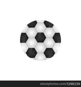 Football ball icon on a white background. Vector EPS 10