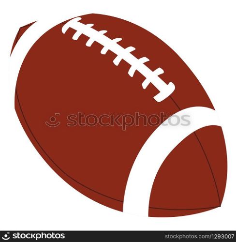 Football ball, illustration, vector on white background.
