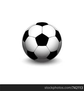 Football ball with shadow. Soccer Ball. Soccer ball icon. Vector illustration. Football ball with shadow. Soccer Ball. Soccer ball icon