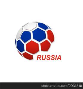 Football banner. Vector illustration of abstract soccer ball with  national flag colors. abstract soccer ball with national flag colors