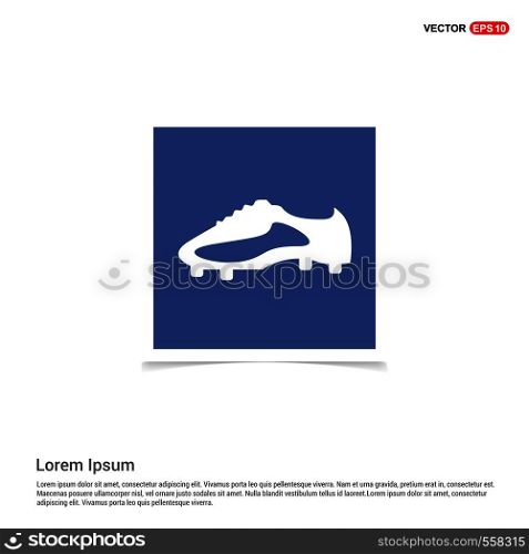 Football Boot Icon - Blue photo Frame
