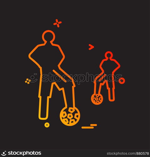 Football icon design vector