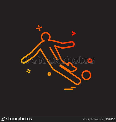 Football icon design vector