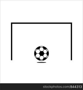 Football Icon, Soccer Ball Design Vector Art Illustration