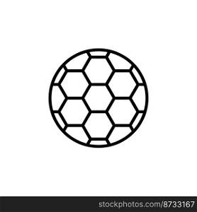 Football icon vector logo design template flat style illustration