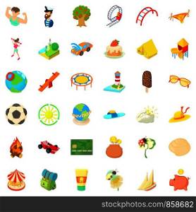 Football icons set. Cartoon style of 36 football vector icons for web isolated on white background. Football icons set, cartoon style