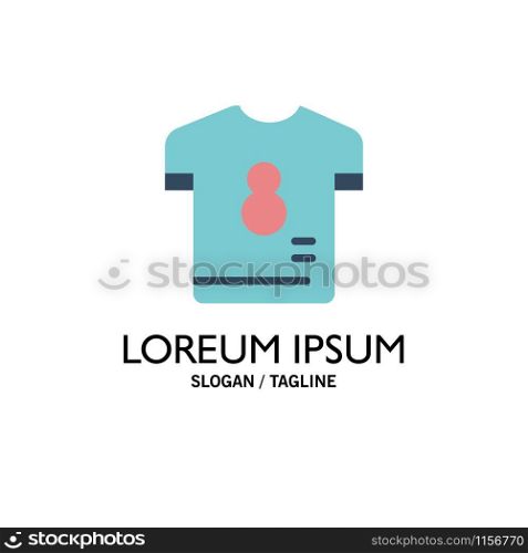 Football, Kit, Player, Shirt, Soccer Business Logo Template. Flat Color