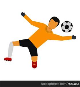 Football player icon. Flat illustration of football player vector icon for web. Football player icon, flat style