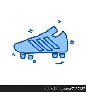 Football Shoes icon design vector