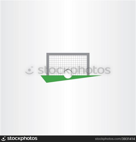 football soccer icon vector goal net design