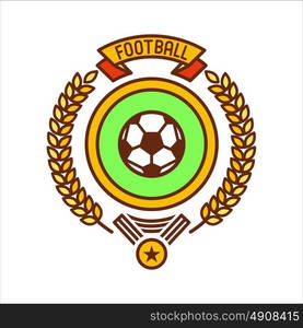 Football. Vector logo, symbol, isolated on white background.