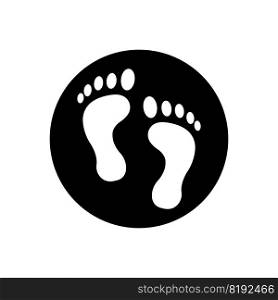 footpr∫s icon vector illustration symbol design