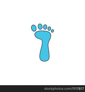 footprint icon design template trendy