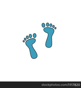 footprint icon design template trendy