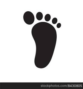 Footprint icon. Smelly feet The concept of keeping your feet healthy by washing your feet.