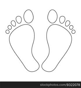 footprint icon vector illustration design