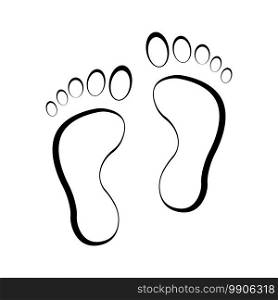 footprint icon,vector illustration symbol design