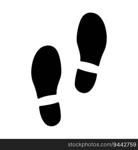 Footprints human icon vector on trendy design