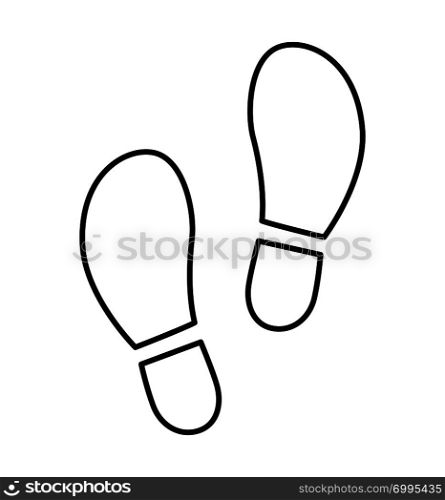 footprints icon set vector illustration isolated on white