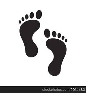footprints icon vector illustration symbol template design