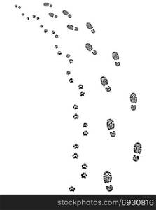 Footprints , turn left