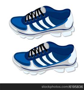 Footwear for sport. Year footwear for sport on white background is insulated
