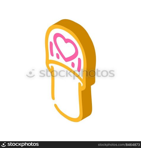 footwear with heart isometric icon vector. footwear with heart sign. isolated symbol illustration. footwear with heart isometric icon vector illustration