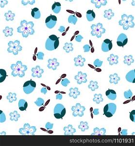 For fabric, baby clothes, background, textile, wrapping paper and other decoration. Repeating editable vector pattern. EPS 10. Flower pattern. For fabric, baby clothes, background, textile, wrapping paper and other decoration. Vector seamless pattern EPS 10