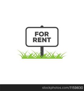 For rent sign graphic design template vector isolated illustration. For rent sign graphic design template vector isolated