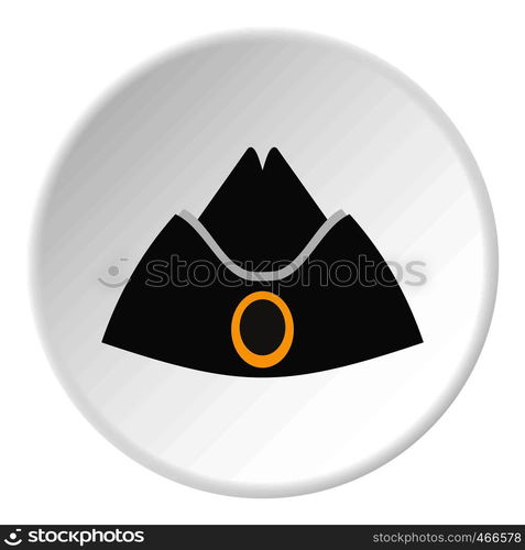 Forage cap icon in flat circle isolated on white background vector illustration for web. Forage cap icon circle