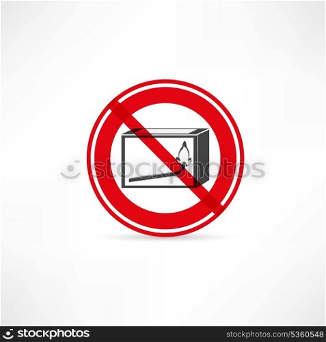 forbidden to use fire icon